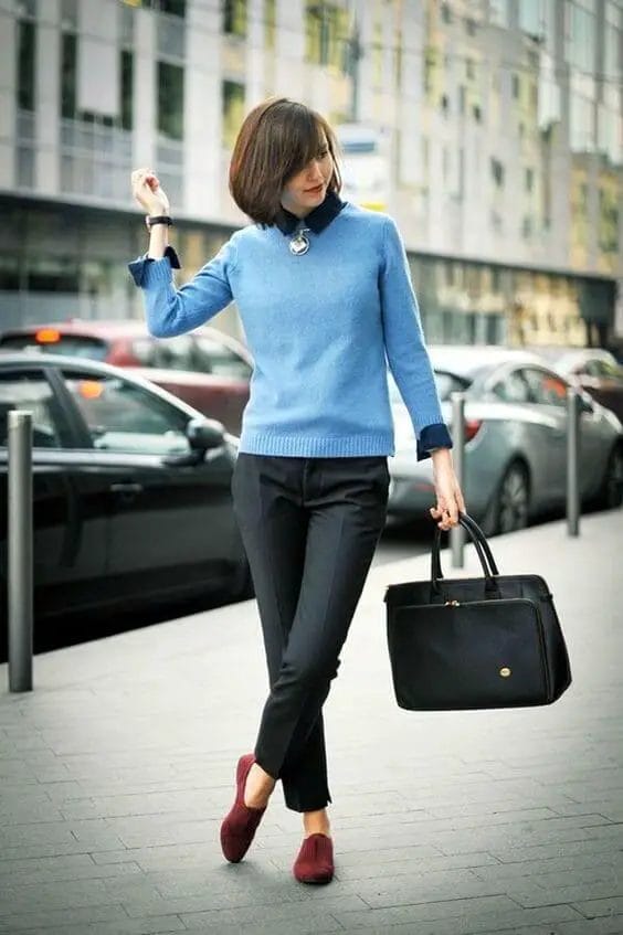 Look sharp with these work outfits for winter even when the weather isnâ€™t helping at all. For more, head to snazzylair.com
