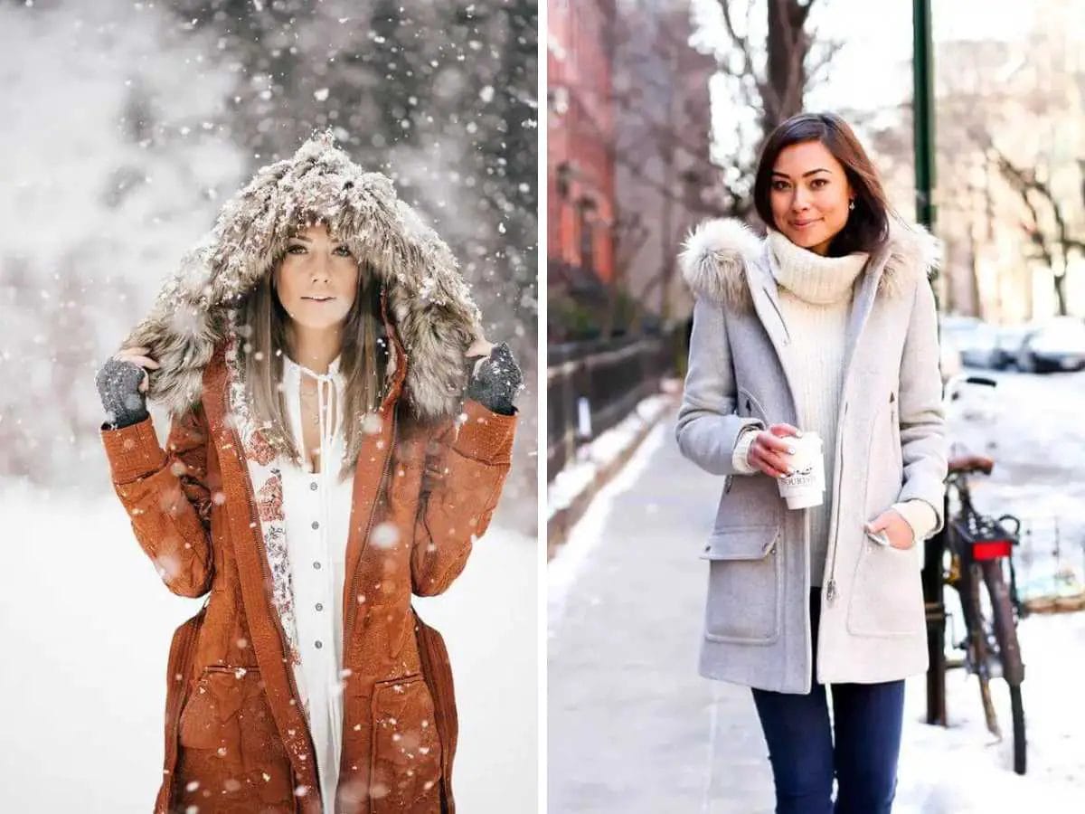 Long Coat with Hood Outfit Ideas for Women