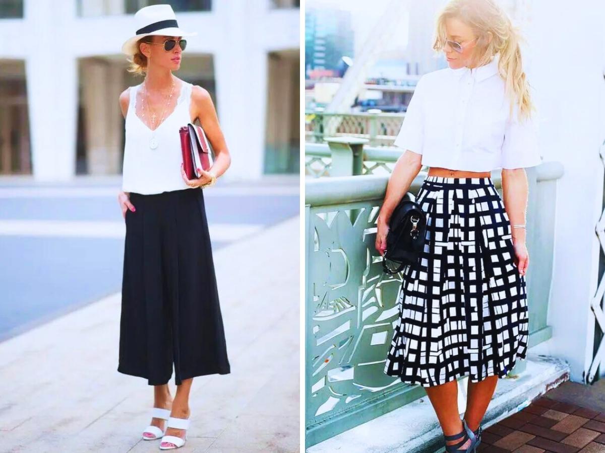 Black and White Skirts and Dresses Pictures