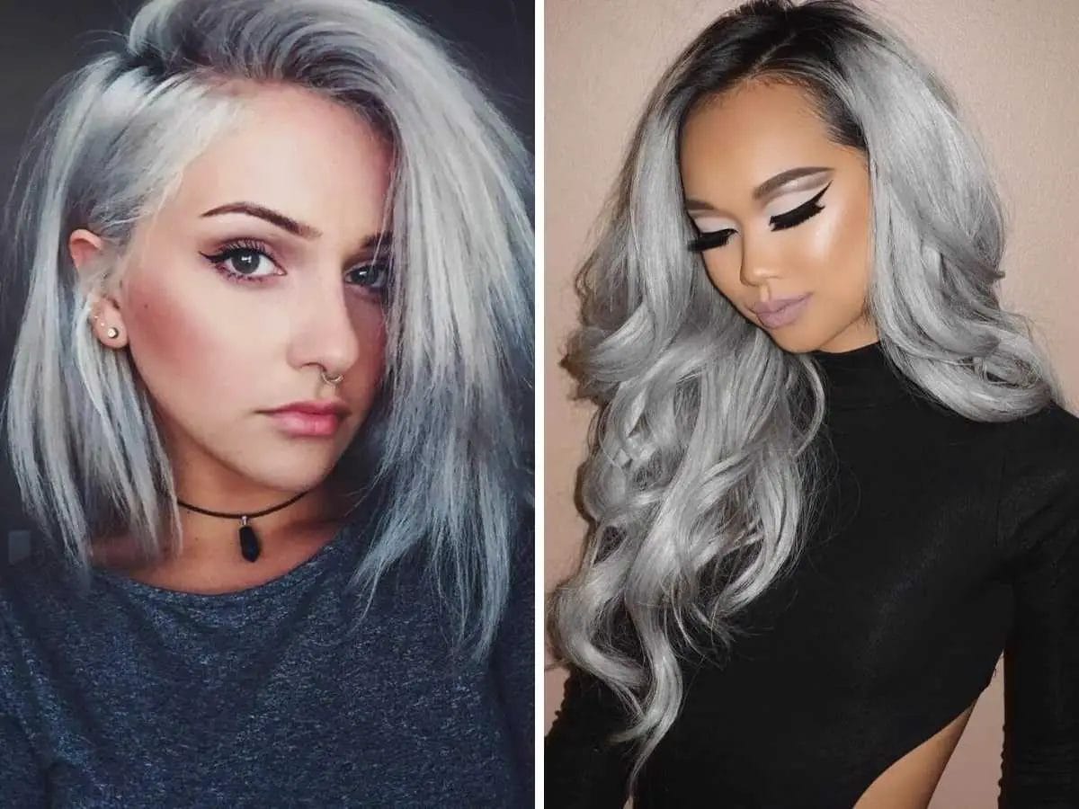 Trendy Hairstyles With Gray Highlights