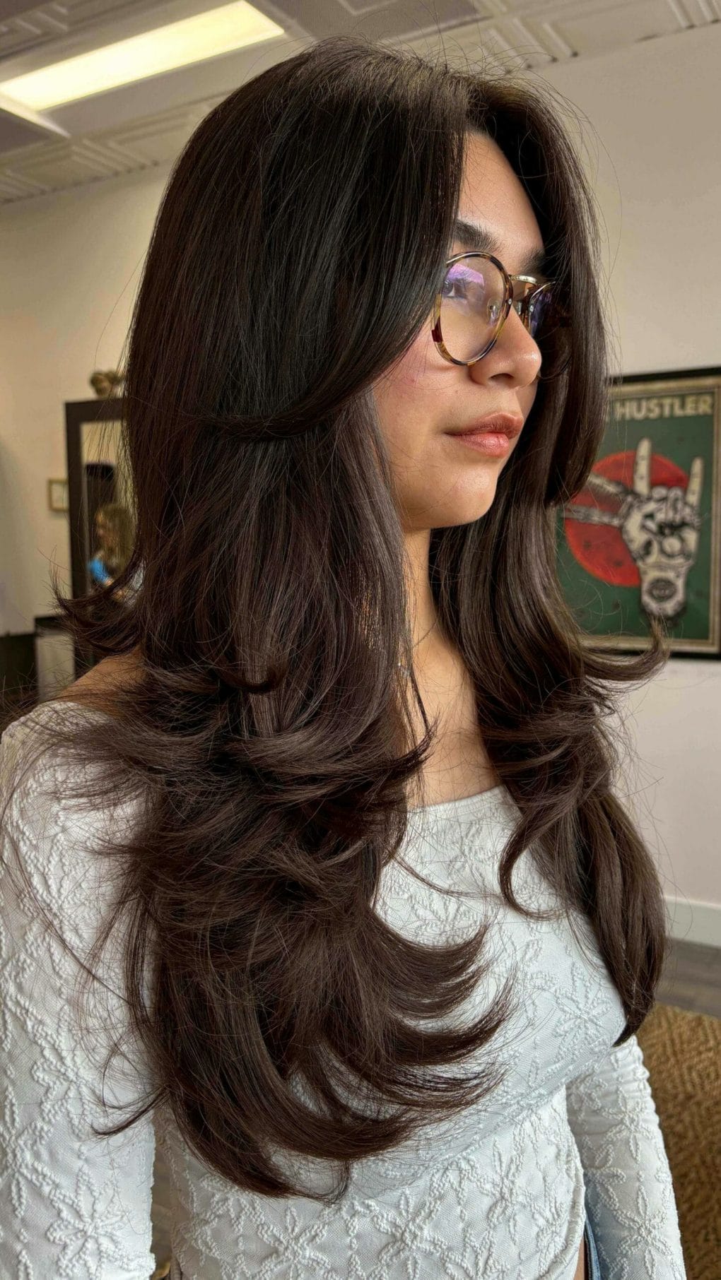 25 Medium Haircut with Curtain Bangs Must-See Ideas, image size:1020x1812