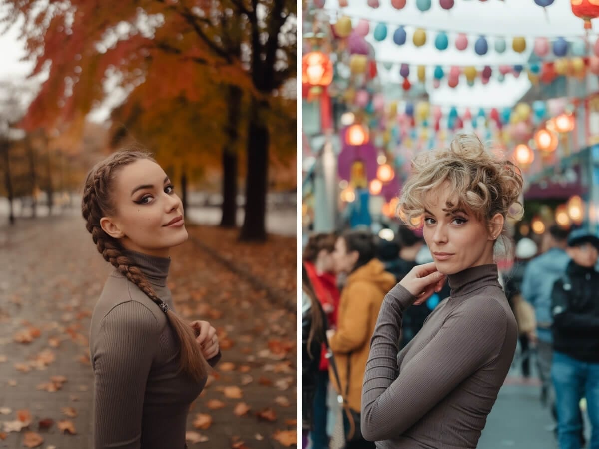 Hairstyles for Turtleneck