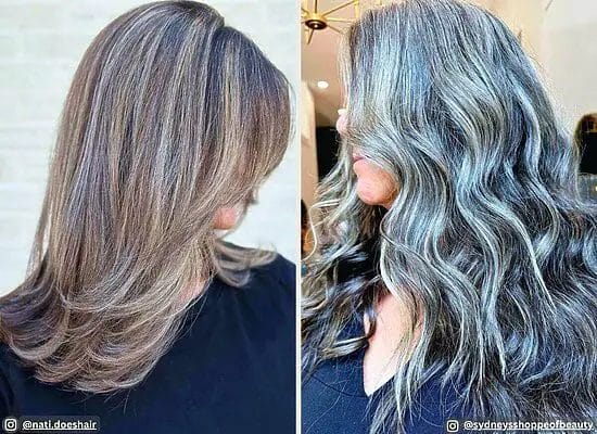 26 Highlights to Blend Gray Hair Must-See Ideas