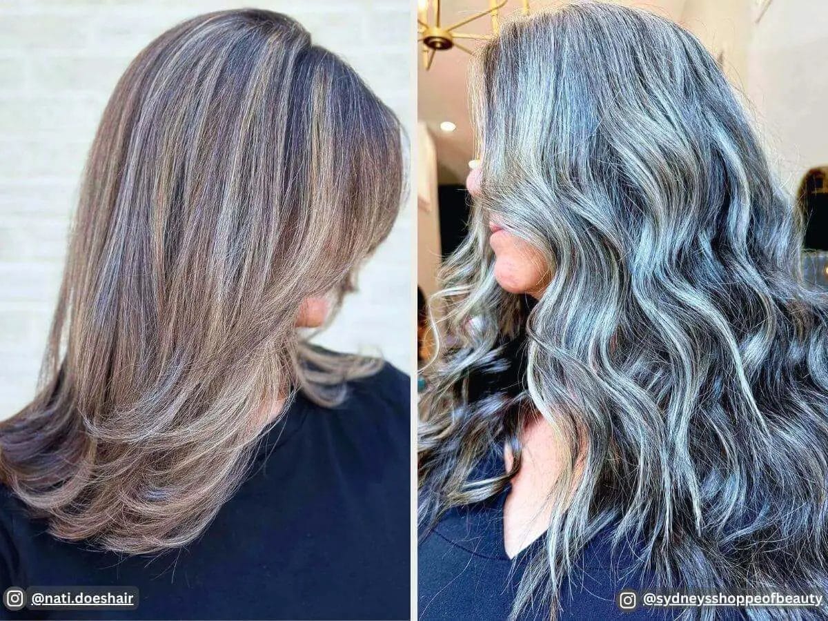 Highlights to Blend Gray Hair