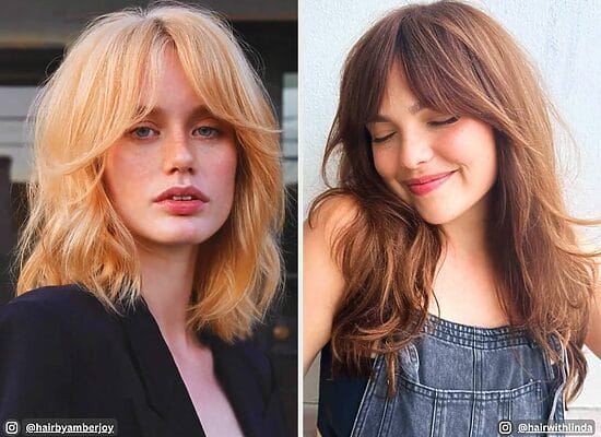 25 Medium Haircut with Curtain Bangs Must-See Ideas