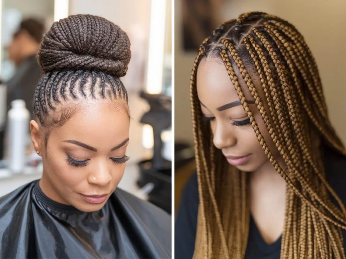 Micro Braids Hairstyles