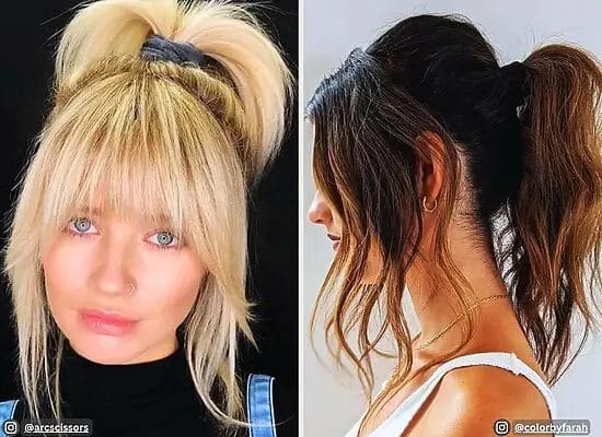 16 Fresh Ponytail with Bangs Ideas for Stunning Looks