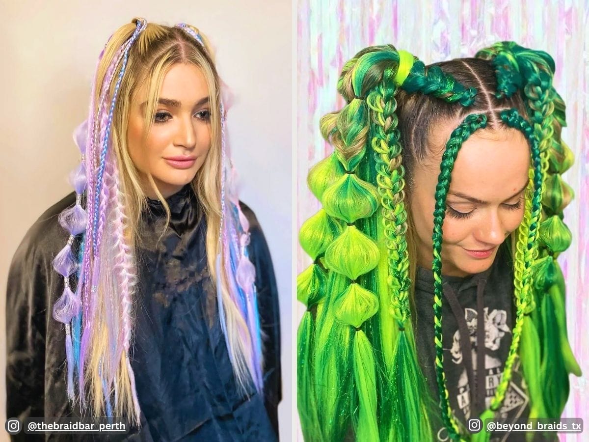 Rave Braids Hairstyles