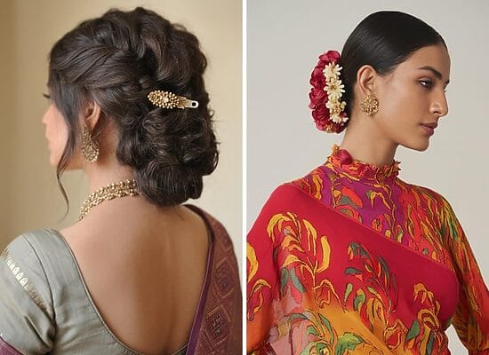 22 Stunning Traditional Saree Hairstyles