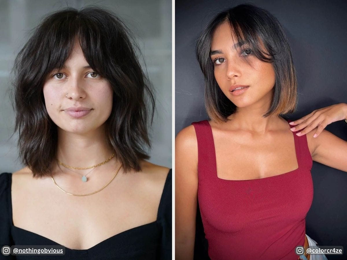 44 Short Haircut with Curtain Bangs Elegant Ideas, image size:1200x900