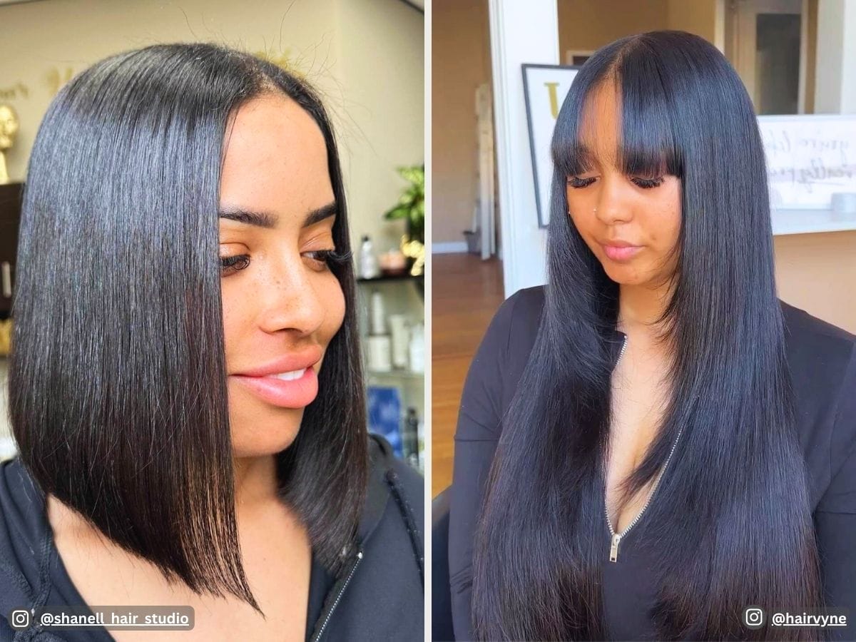 Silk Press Hairstyles