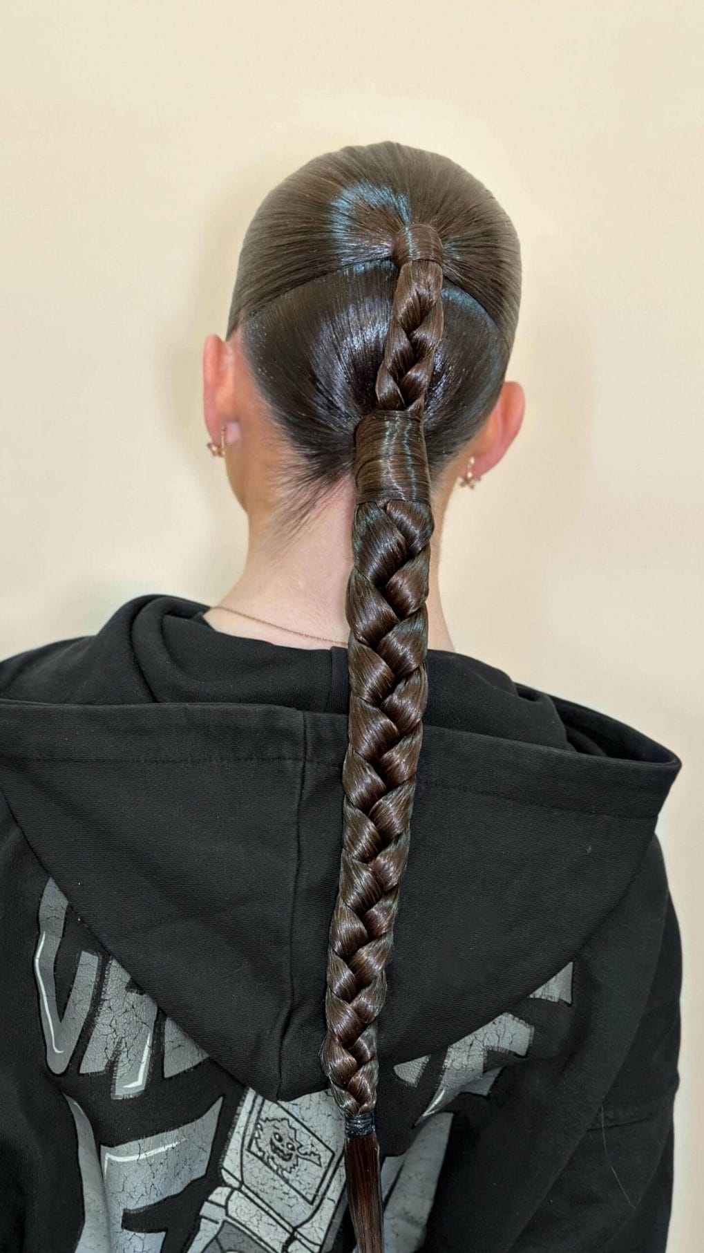 Long, tight braid ideal for secure dance performances
