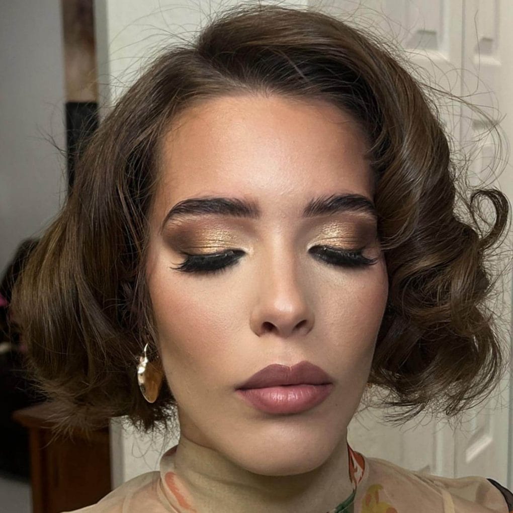 Vintage-inspired bob with soft, voluminous waves